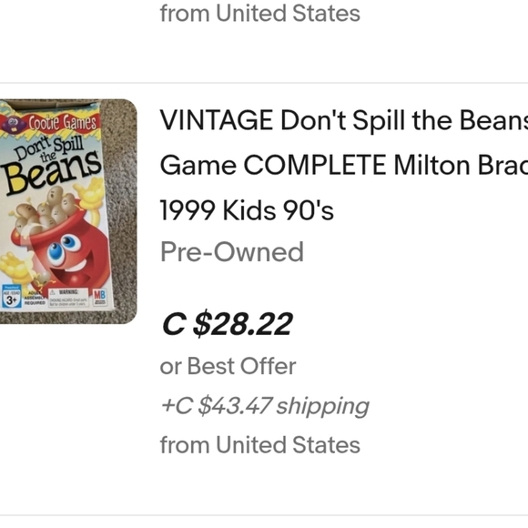 1986 Milton Bradley Company Don't Spill The Beans Game with instructions - Picture 13 of 13